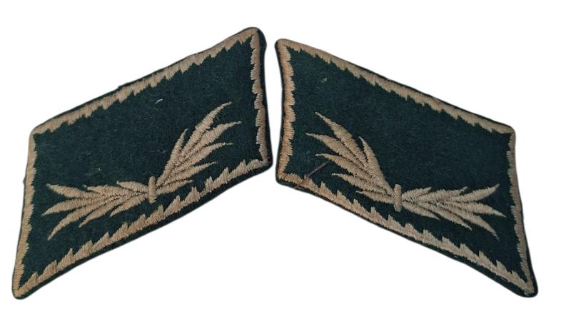 a set off  wehrmacht  Zollgrenzschutz pair of collar tabs