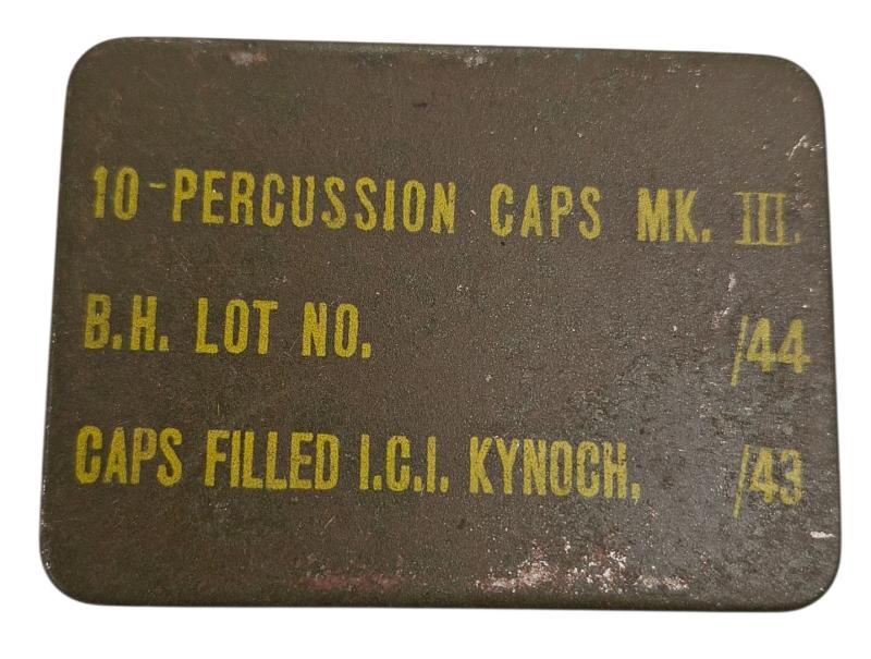 british ww2 10 percussion caps mk 3 metal box