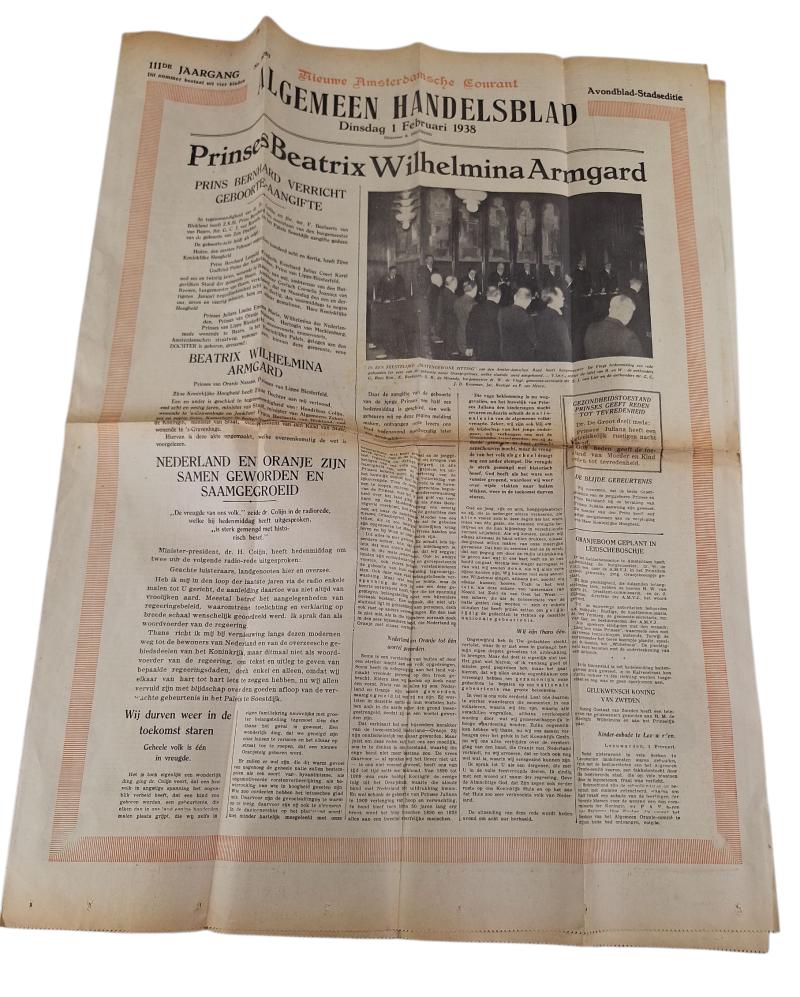 a Dutch prewar newspaper  the