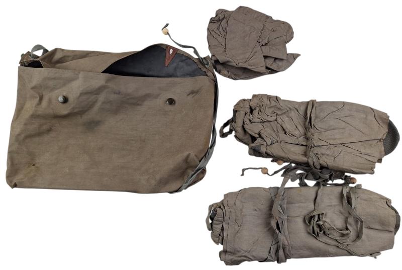 German Wehrmacht Leichte Gasbekleidung 39 and 2 boots and 1 glove in a original pouch