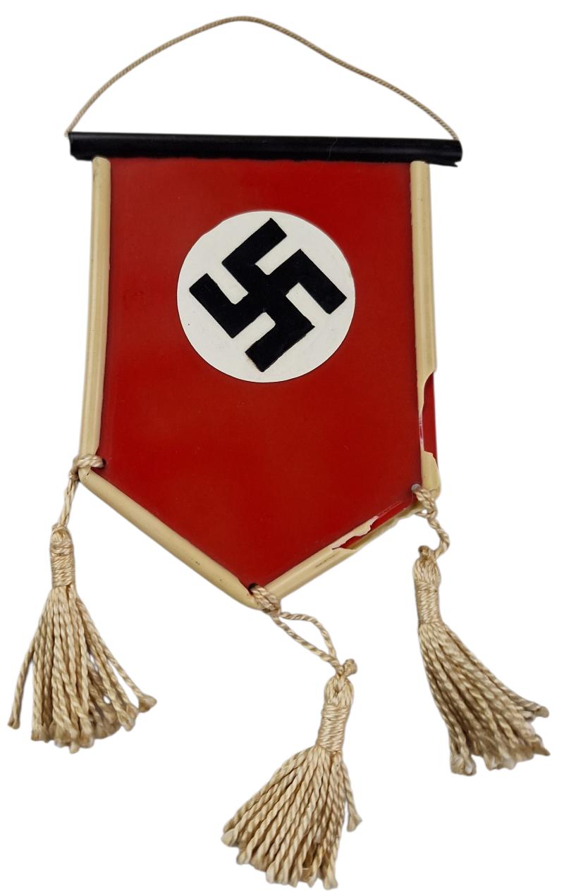 a German swastika table banner flag