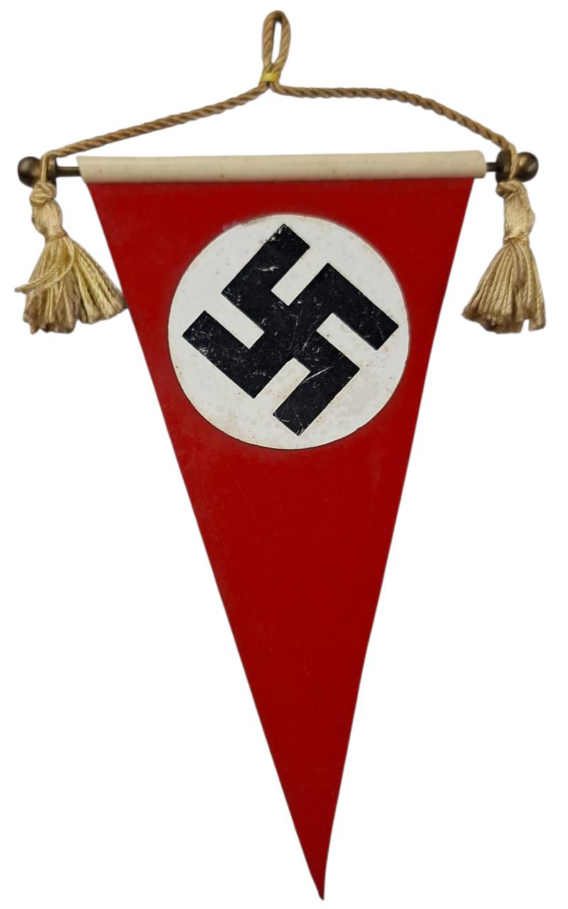 a German swastika table banner flag