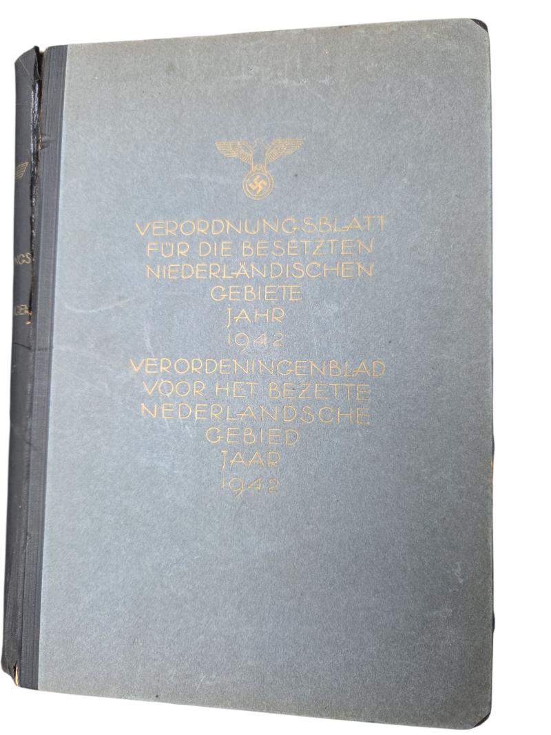 a rare Regulation sheet for the occupied Dutch territory 1942 book