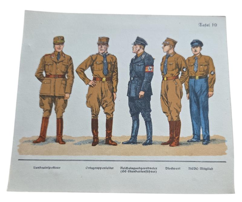 a German WW2 Political Instruction Card