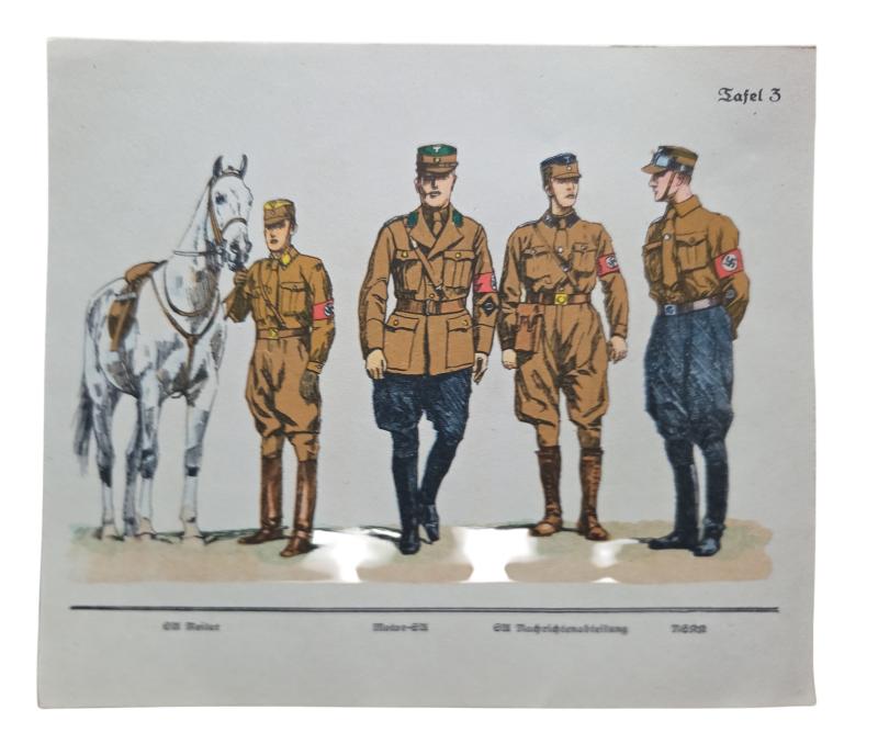 German WWII Political Instruction Card in a  Mint Condition