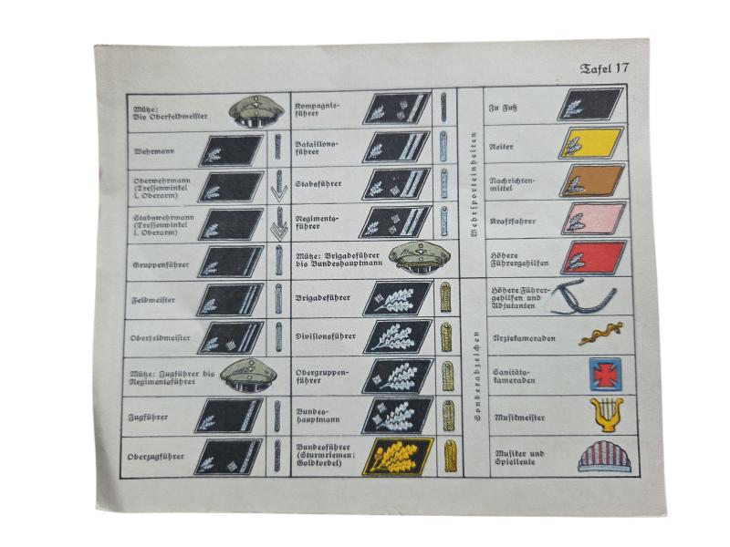 German WWII Political Instruction Card in a Mint Condition