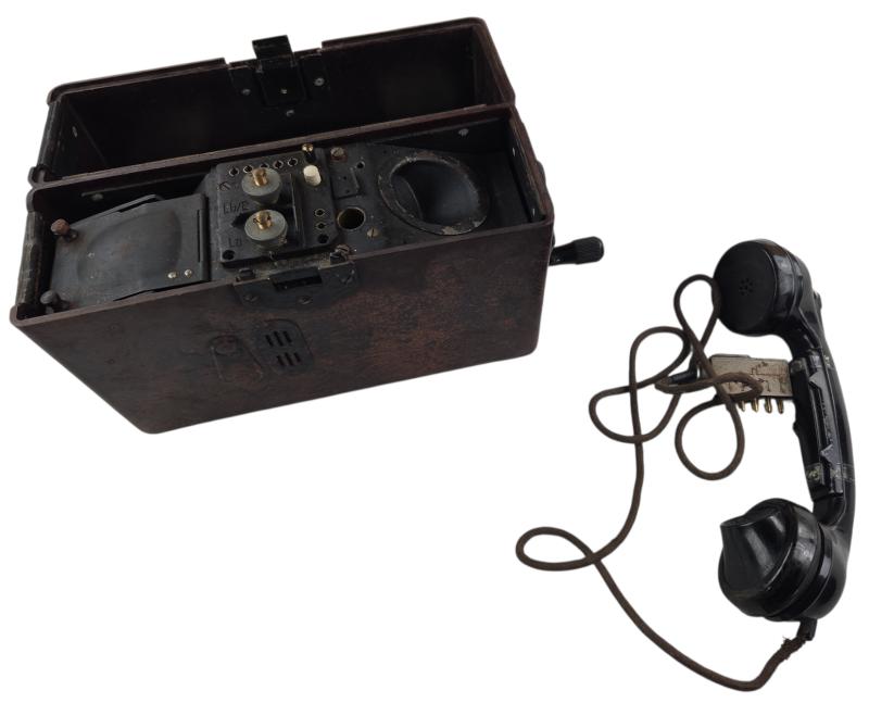 a German WWII Field Telephone FF33