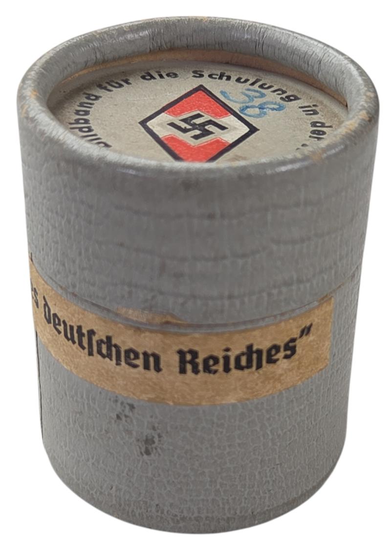 German WWII-era Hitler Youth film canister.