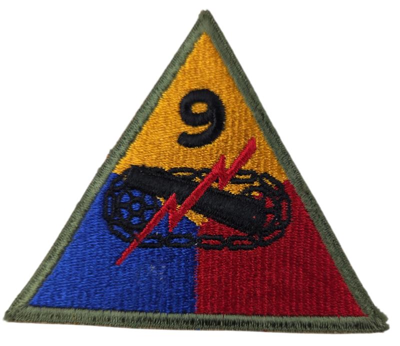 an us 9 th Armored Division patch