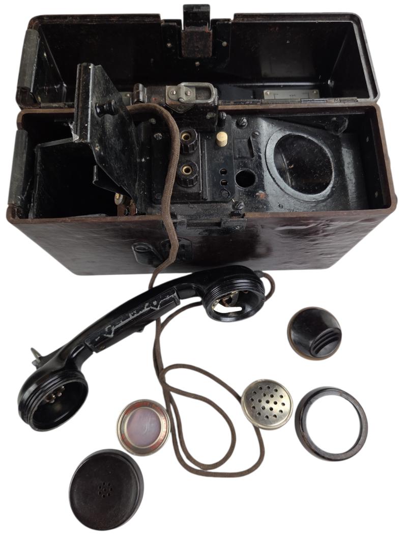 a Original German World War II field telephone FF33, dated i think 1943.