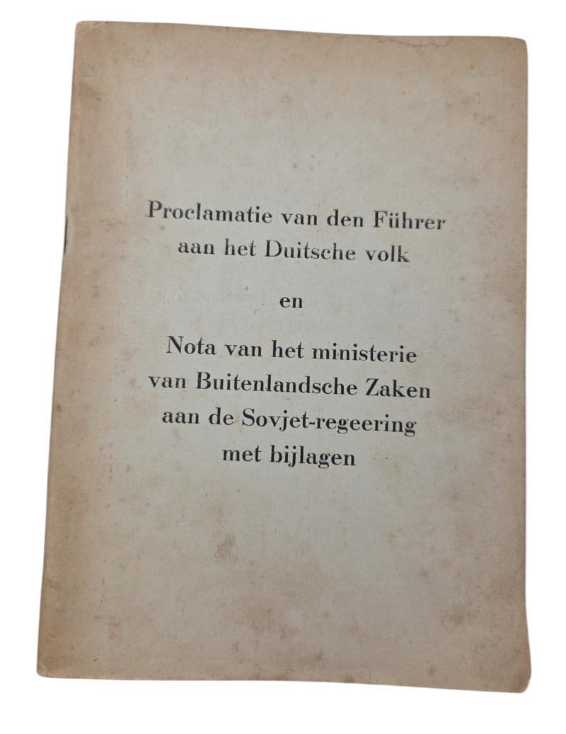Proclamation of the Führer to the German people magazine