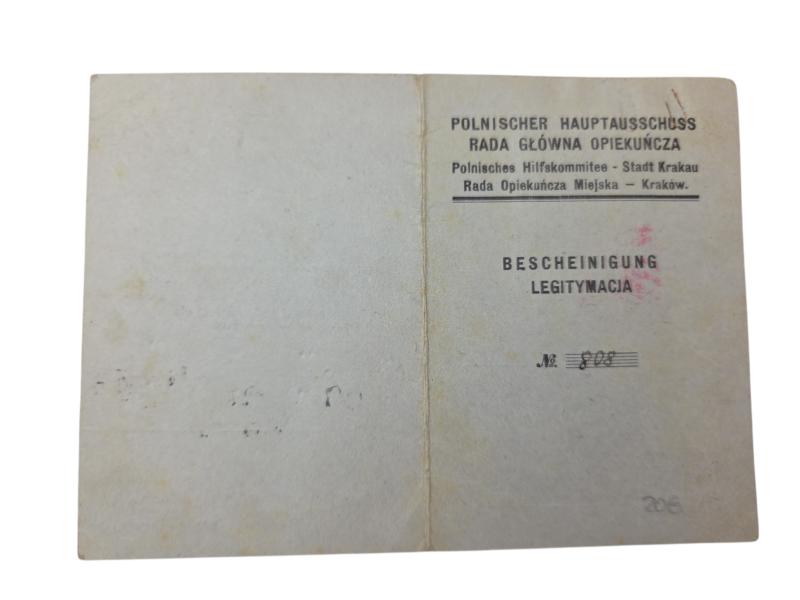 a German-Polish identity card from Krakow