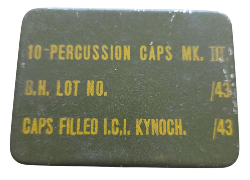 british ww2 10 percussion caps mk 3 metal box