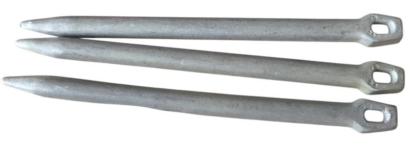 a set off 3 german ww2 tent pegs