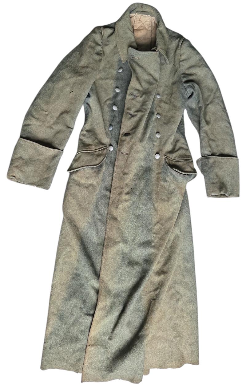 German barn find WWII Waffen SS Greatcoat