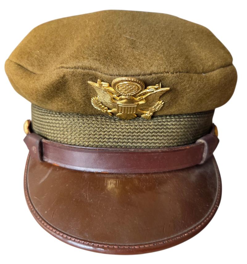 a original ww2 US crusher visor cap