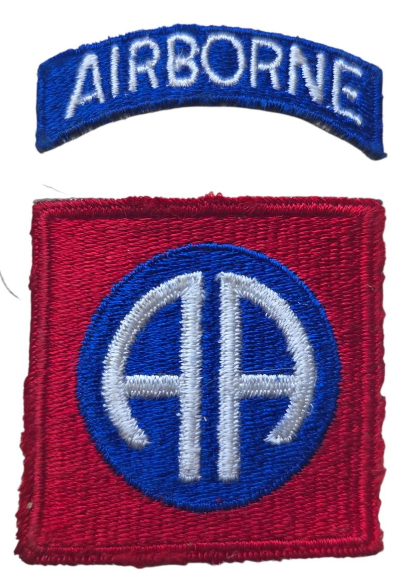 a US WW2 82nd Airborne Division patch.