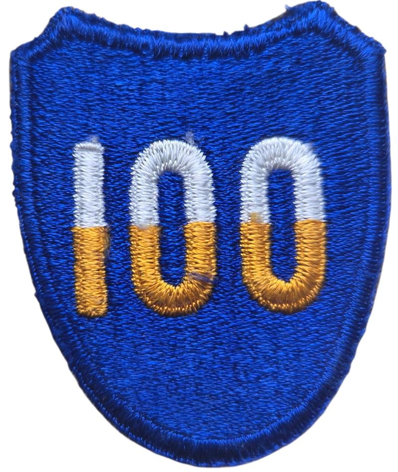 a us ww2  100th infantry division patch