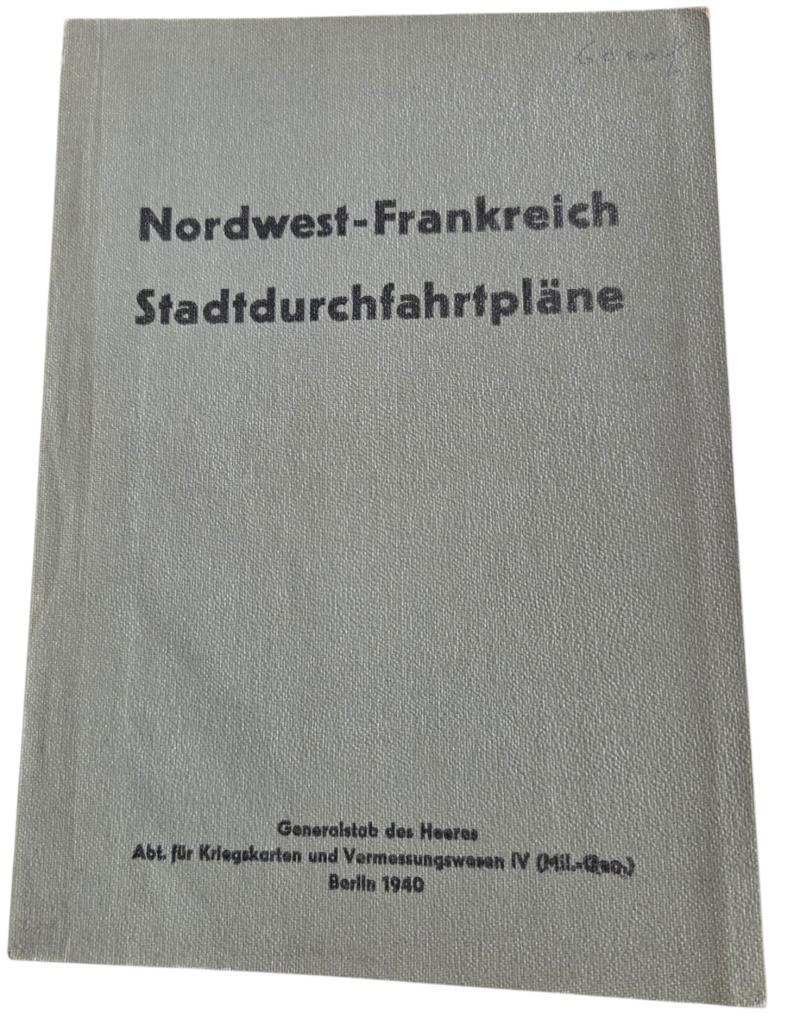 A rare German booklet outlining the plan for the 1940 attack on France (WWII)