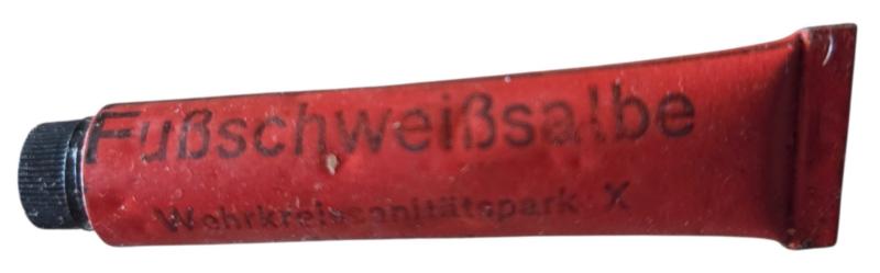 a wehrmacht ww2 Fußschweißsalbe tube