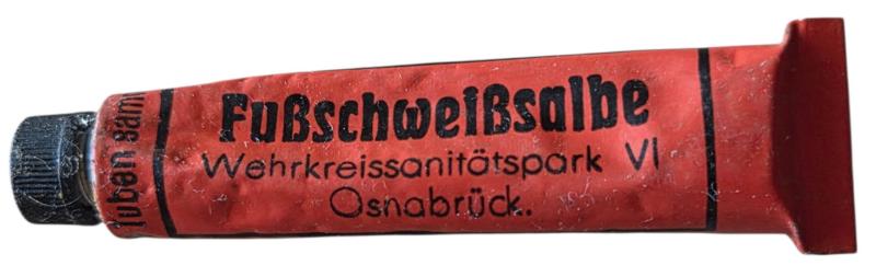 a wehrmacht ww2 Fußschweißsalbe tube